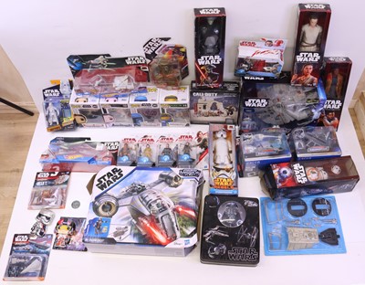 Lot 474 - 3 trays containing mostly Star Wars Hasbro and...