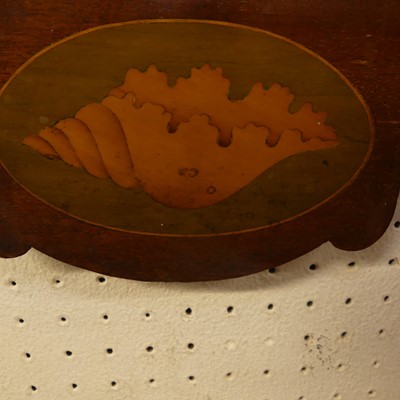 Lot 1121 - A pair of circa 1900 mahogany fret cut and...