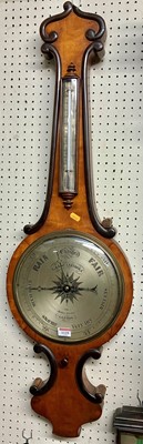 Lot 1129 - A mid-Victorian mahogany two-dial wheel...