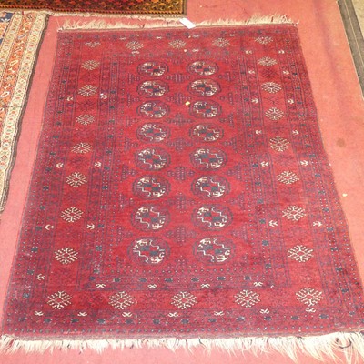 Lot 1138 - A Persian woollen blue ground Kazak hall...