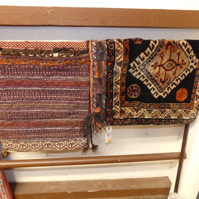 Lot 1146 - A Bakhtiari Luri saddle bag, together with a...