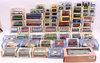 Lot 595 - Two trays containing 1/76 scale Oxford Diecast,...