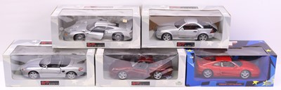 Lot 596 - Five UT models 1:18 scale diescast cars, to...