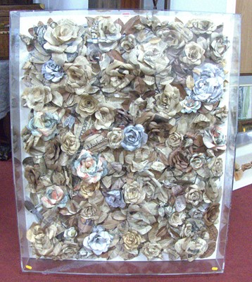 Lot 1164 - A contemporary floral decorated newspaper...