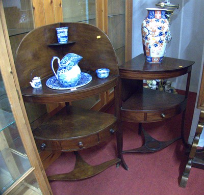 Lot 1165 - An early 19th century mahogany bow front three-...
