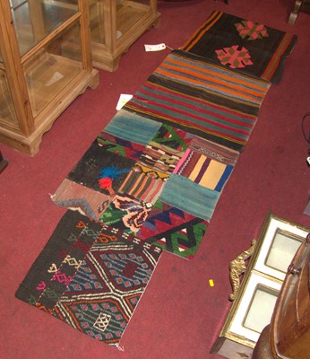 Lot 1174 - A collection of four various Anatolian Kilim...
