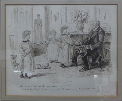 Lot 1107 - 19th century English school - A Morning Call,...