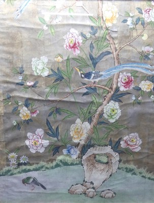 Lot 1063 - A pair of Chinese chinoiserie decorated...
