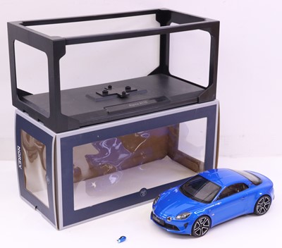 Lot 523 - Norev 1:18 scale Alpine A110 in blue, housed...