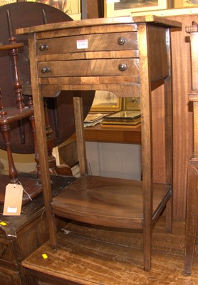 Lot 1206 - An early 20th century walnut bowfront...