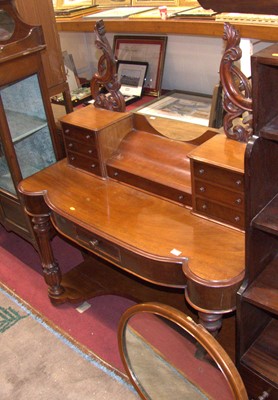 Lot 1211 - A mid-Victorian mahogany Duchess dressing...