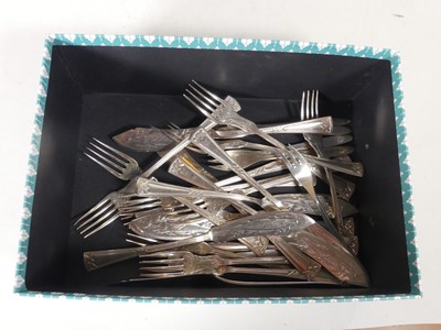 Lot 184 - A set of continental Art Deco style silver...
