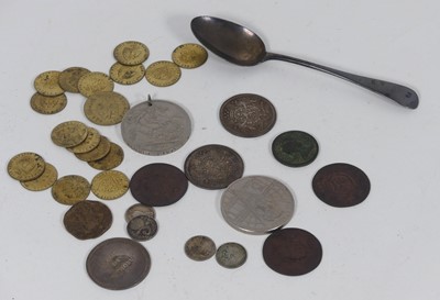 Lot 339 - A collection of coins, to include a George VI...
