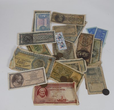 Lot 351 - A collection of world bank notes, to include...