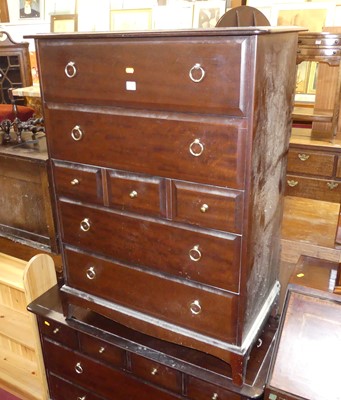 Lot 1246 - Stag Minstrel bedroom furniture, to include; a...