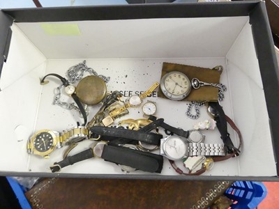 Lot 366 - A collection of costume jewellery and watches,...