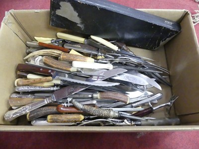 Lot 516 - A large quantity of mainly serving cutlery to...