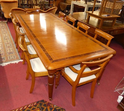 Lot 1263 - A contemporary cherrywood and flame mahogany...
