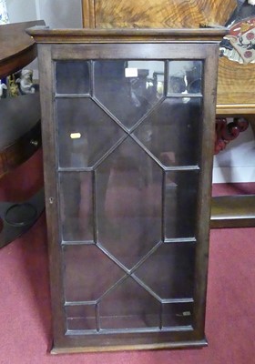 Lot 1281 - A mahogany astragal glazed single door hanging...