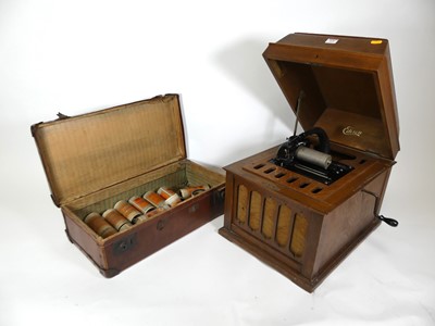 Lot 475 - An early 20th century oak cased Edison...