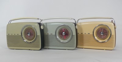Lot 489 - A group of seven Bush radios, to include TR82B,...