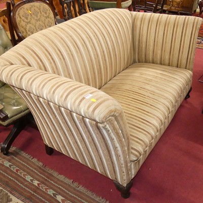 Lot 1295 - An early 20th century striped fabric...