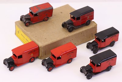 Lot 636 - Dinky Toys Trade Box of 34B Royal Mail Vans,...