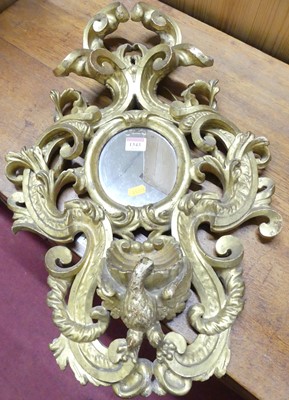 Lot 1343 - A 19th century Italian floral carved and gilt...