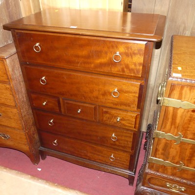 Lot 1350 - A Stag Minstrel chest of three short and four...