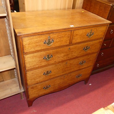 Lot 1351 - A 19th century provincial oak square front...