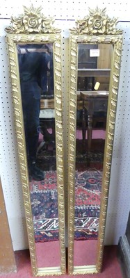 Lot 1371 - A pair of contemporary floral gilt framed...