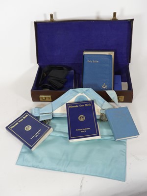 Lot 391 - Freemasonry: a collection of regalia, to...