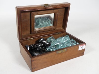 Lot 401 - A South American style cut glass part chess...