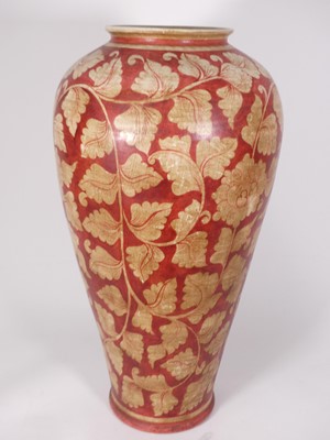 Lot 429 - A contemporary pottery vase, of shouldered...