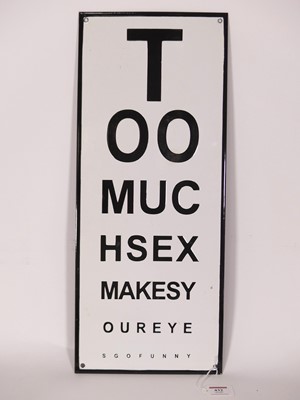 Lot 432 - A reproduction enamel on metal sign, in the...