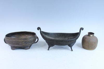 Lot 19 - [McAllister Collection] Three Japanese bronze...