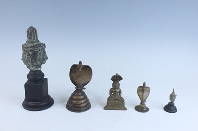 Lot 18 - [McAllister Collection] Five Indian bronze...