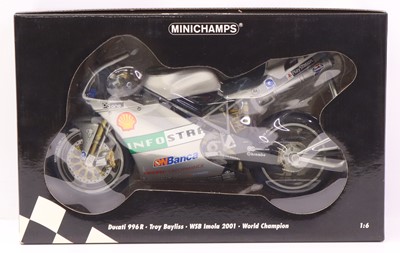 Lot 21 - A Minichamps 1/6 scale Ducati 996R 2001 World...