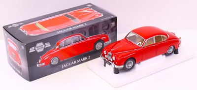 Lot 27 - Model Icons 1/18 scale Jaguar Mk2 in carmine...