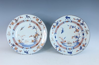 Lot 91 - A pair of Chinese Imari dishes, 18th century...