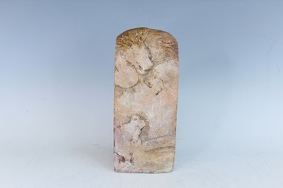Lot 33 - A large Chinese soapstone seal, Qing Dynasty...
