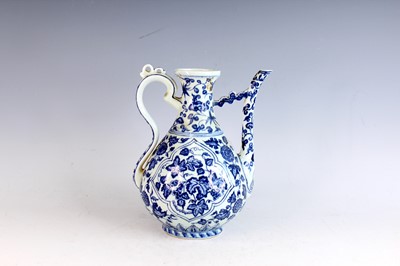 Lot 45 - A Chinese Ming-style blue and white ewer, 20th...