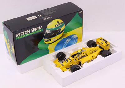 Lot 48 - Minichamps 1/18 scale Ayrton Senna Racing Car...
