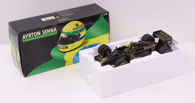 Lot 49 - Minichamps 1/18 scale Ayrton Senna Racing Car...