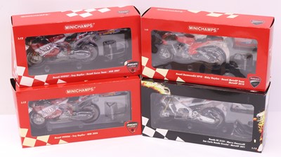 Lot 72 - Minichamps 1/12 scale group of four modern...