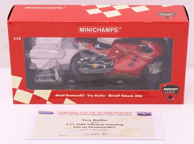 Lot 73 - Minichamps 1/12 scale Ducati Motor GP Valencia...