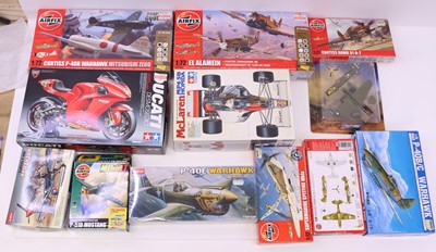 Lot 78 - Collection of Tamiya, Airfix and other various...