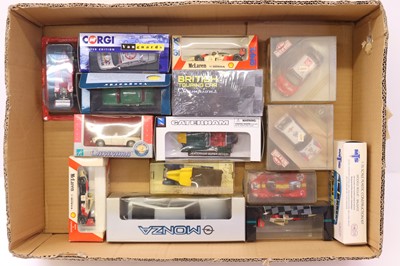 Lot 79 - Tray containing 1/43 scale racing modern issue...