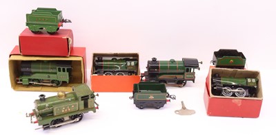 Lot 101 - Five Hornby 0 gauge pre- and post-war locos to...