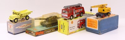 Lot 698 - Four Dinky Toys to include a Dinky 965 Euclid...